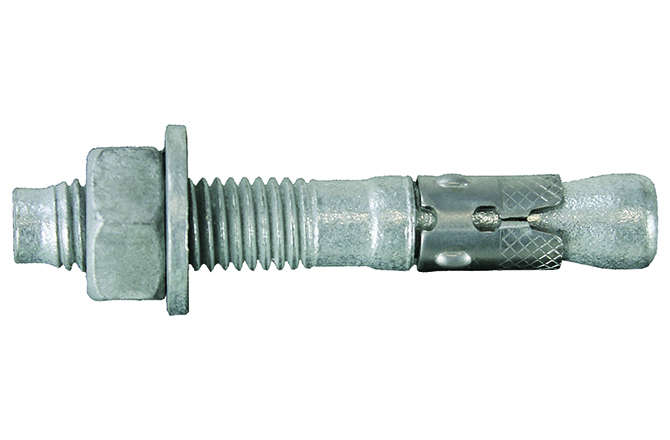THRU BOLT HEX GAL M8 X 45/55MM
